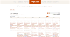 Desktop Screenshot of calendar.oregonstate.edu