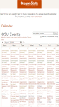 Mobile Screenshot of calendar.oregonstate.edu