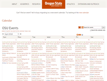 Tablet Screenshot of calendar.oregonstate.edu