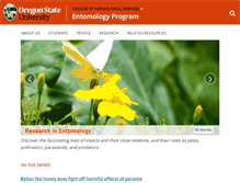 Tablet Screenshot of entomology.oregonstate.edu