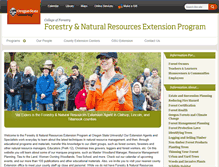 Tablet Screenshot of extensionweb.forestry.oregonstate.edu