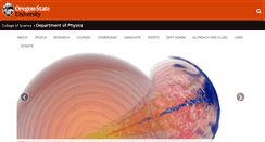 Desktop Screenshot of physics.oregonstate.edu