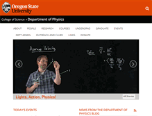 Tablet Screenshot of physics.oregonstate.edu