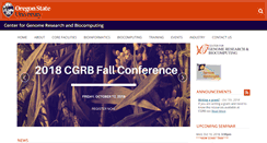 Desktop Screenshot of cgrb.oregonstate.edu