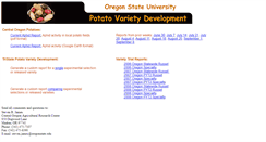 Desktop Screenshot of potatovariety.oregonstate.edu