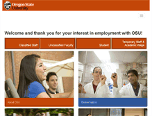 Tablet Screenshot of jobs.oregonstate.edu