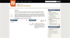 Desktop Screenshot of deansoffice.forestry.oregonstate.edu