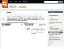 Tablet Screenshot of deansoffice.forestry.oregonstate.edu