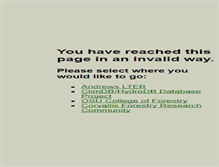 Tablet Screenshot of lterweb.forestry.oregonstate.edu