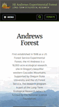 Mobile Screenshot of andrewsforest.oregonstate.edu