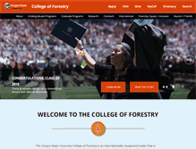 Tablet Screenshot of forestry.oregonstate.edu